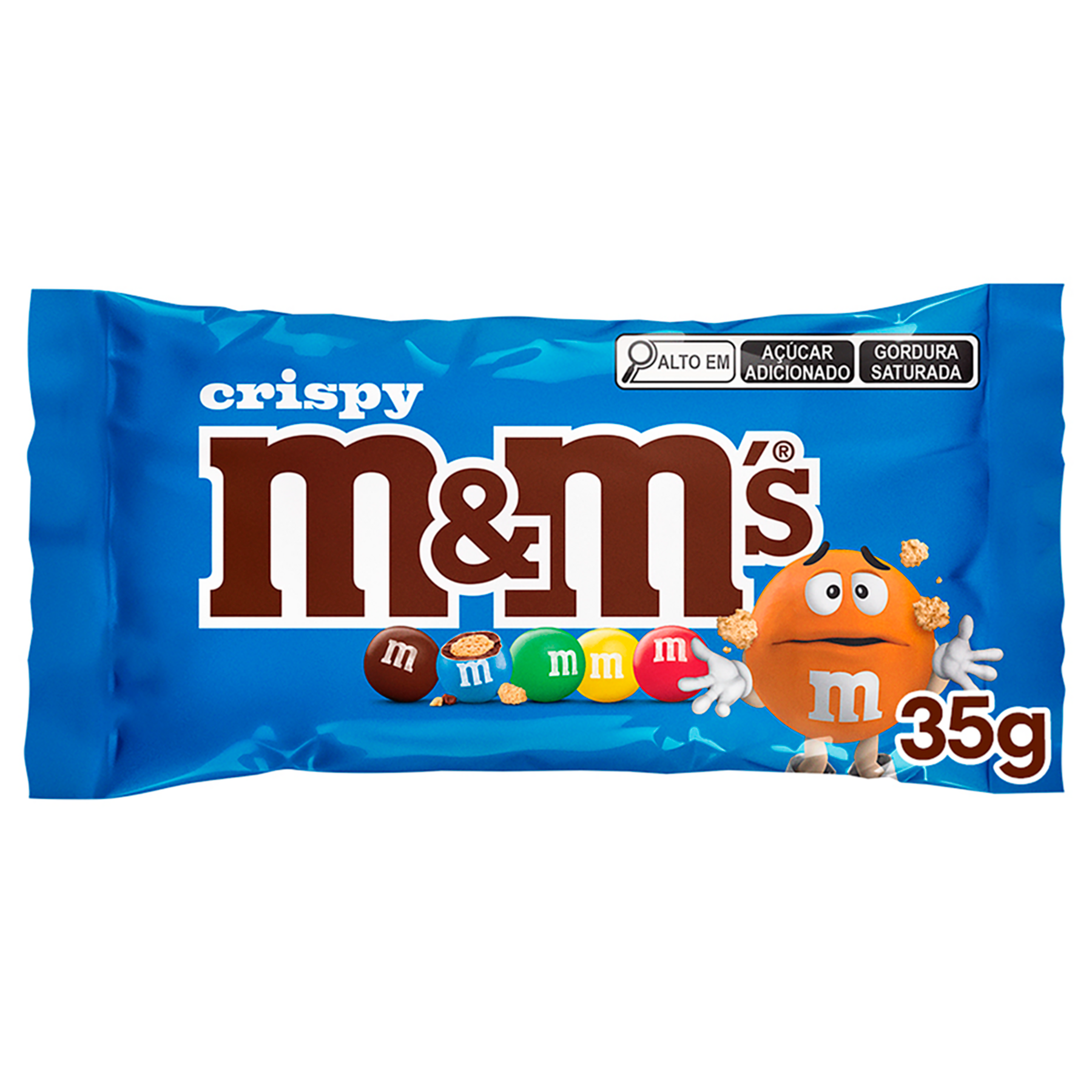 Confeito de Chocolate ao Leite Crispy M&M's Pacote 35g