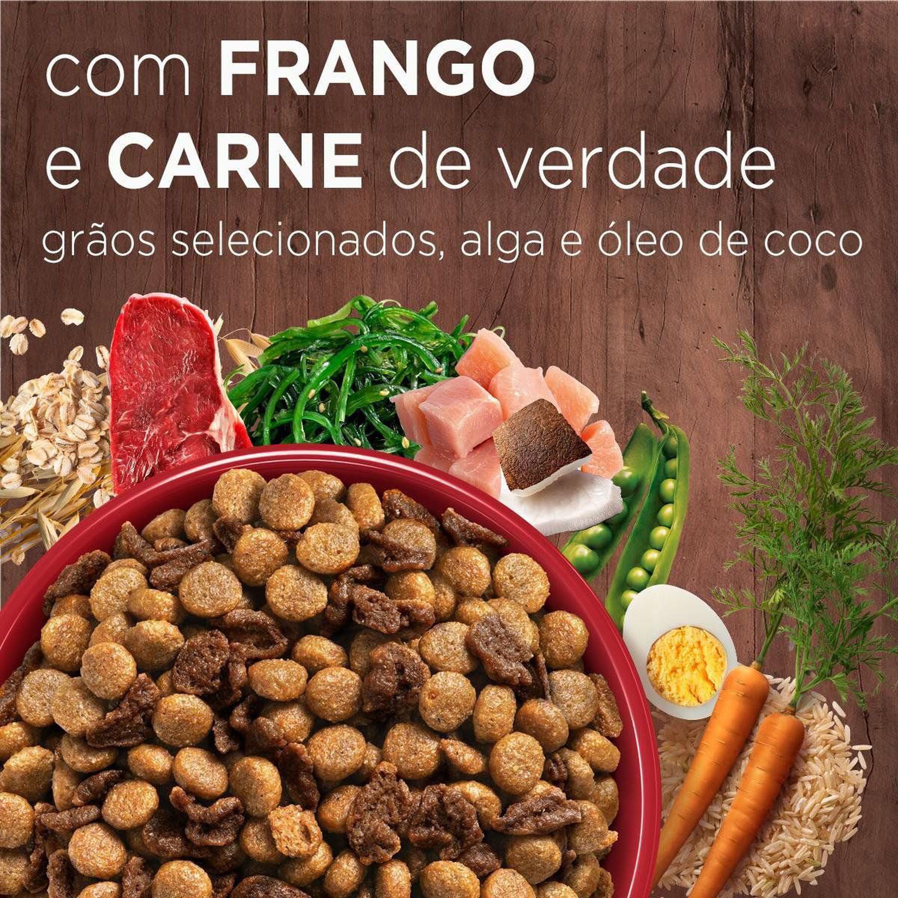 Alimento para Cães Filhotes Todos os Tamanhos Frango e Carne Purina One Visible Nutrition Pacote 700g