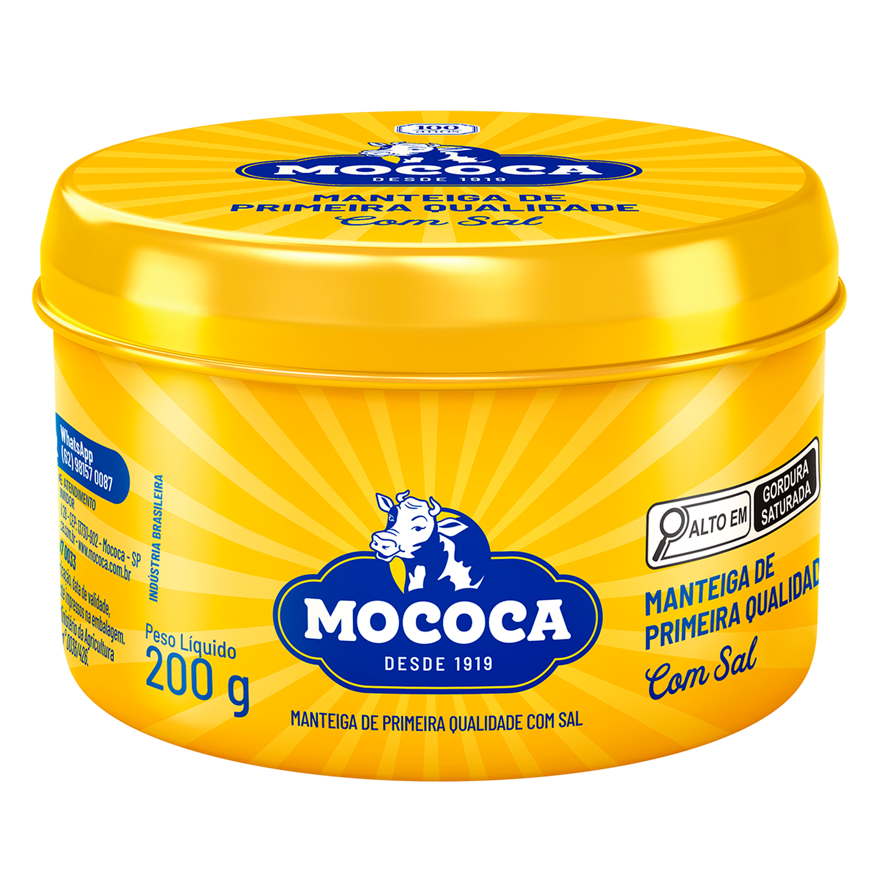 Manteiga com Sal Mococa Lata 200g