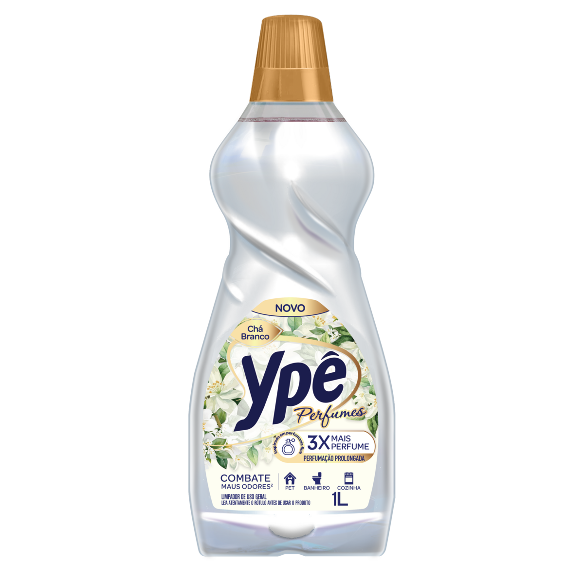 Limpador Perfumado Ch&aacute; Branco Perfumes Yp&ecirc; Frasco 1l