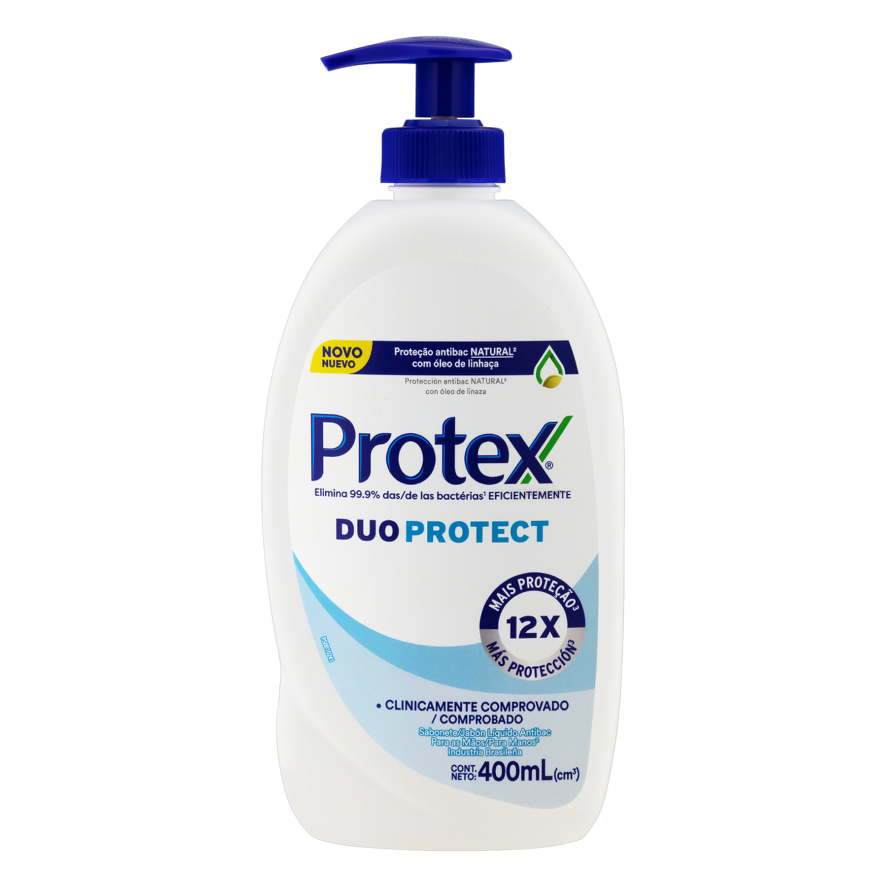 Sabonete Líquido Antibacteriano para as Mãos Protex Duo Protect Frasco 400ml