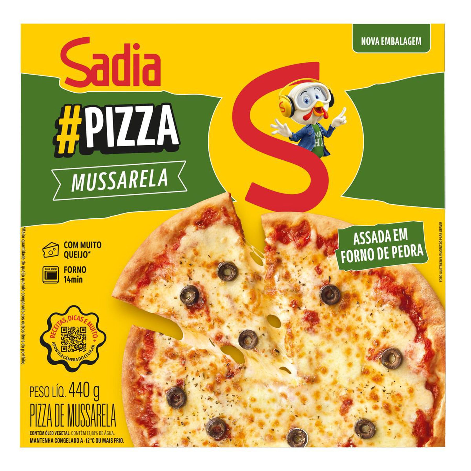 Pizza Mussarela Sadia Caixa 440g