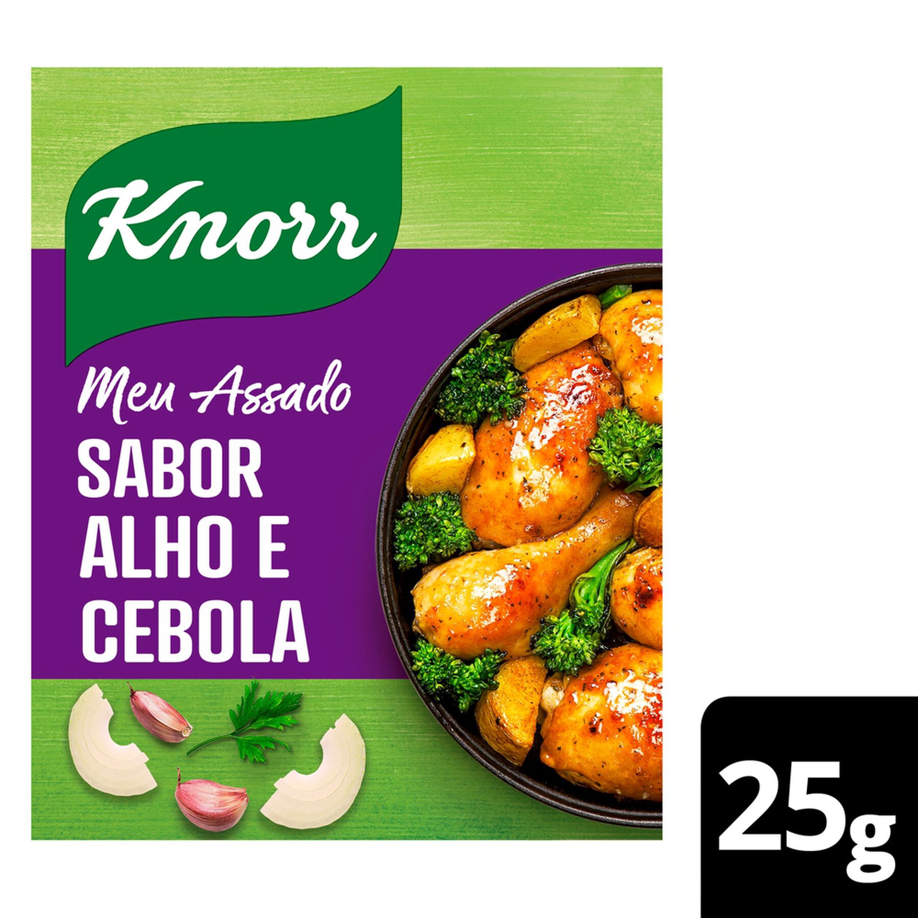 Tempero Alho e Cebola Knorr Meu Assado Pacote 25g