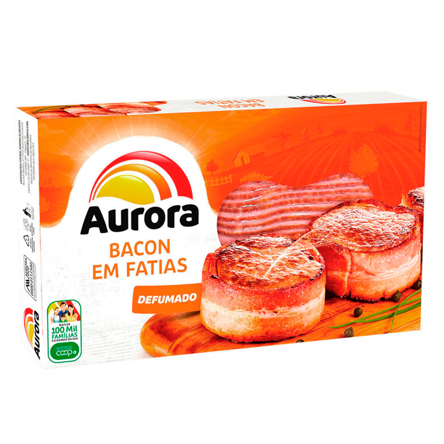 Bacon Fatiado Aurora 250g