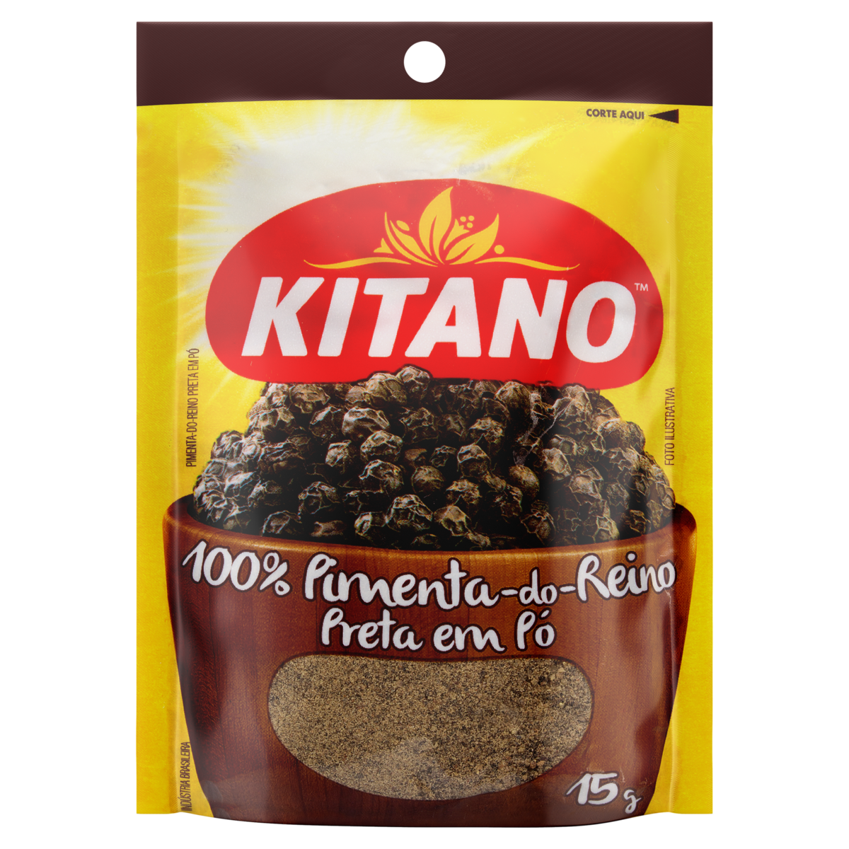 Pimenta do Reino Preta em P&oacute; Kitano 15g