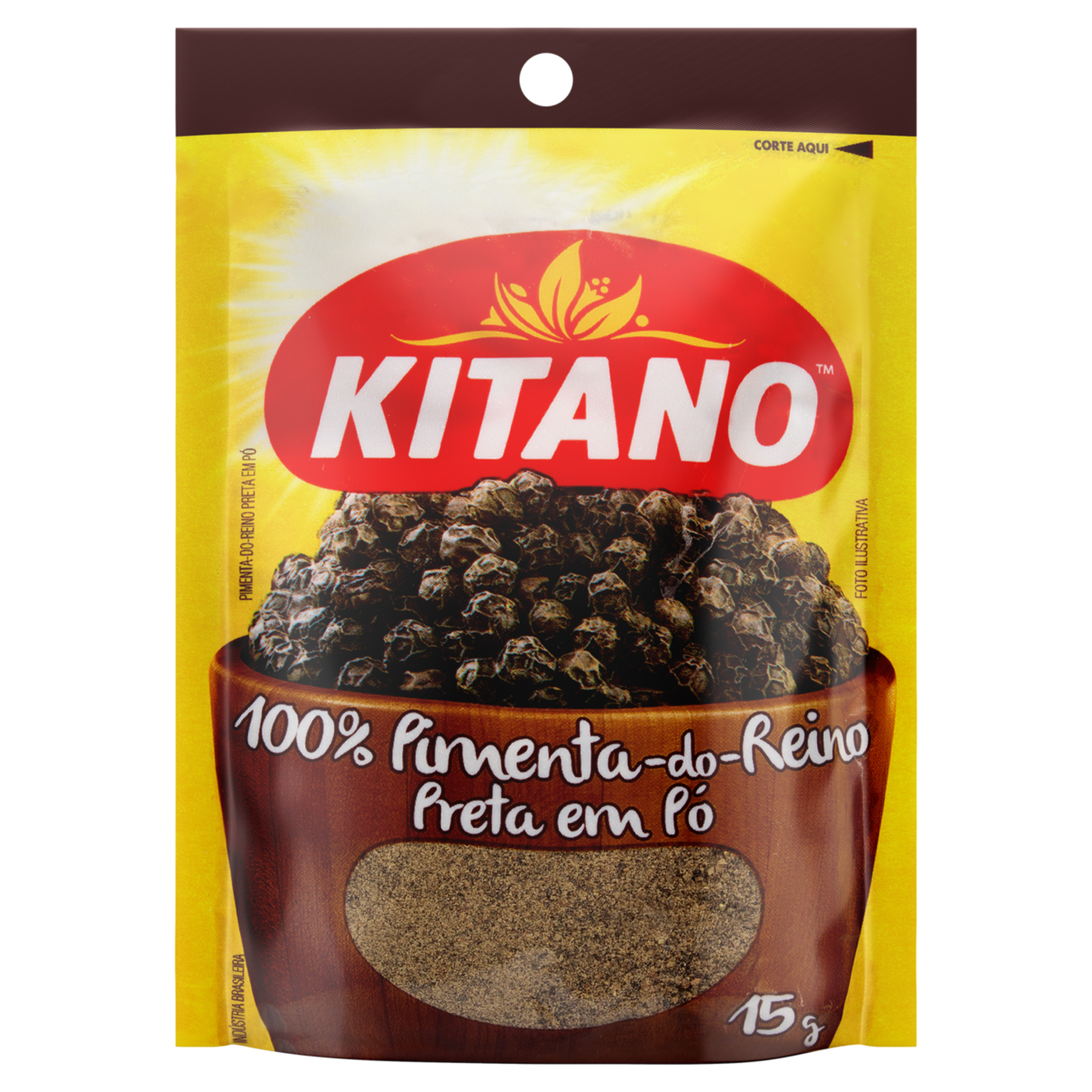 Pimenta do Reino Preta em Pó Kitano 15g