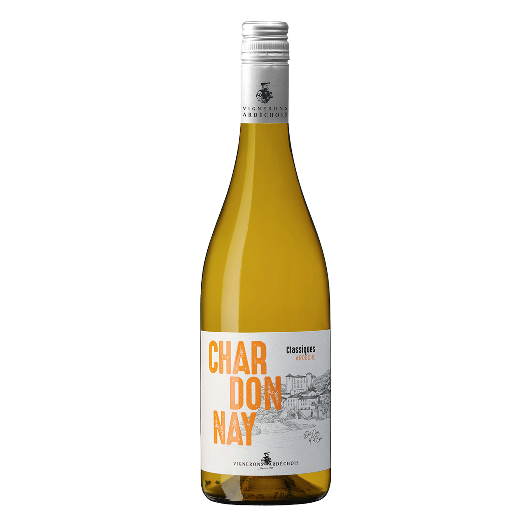 Vinho Branco Chardonnay Classiques Ardeche Garrafa 750ml