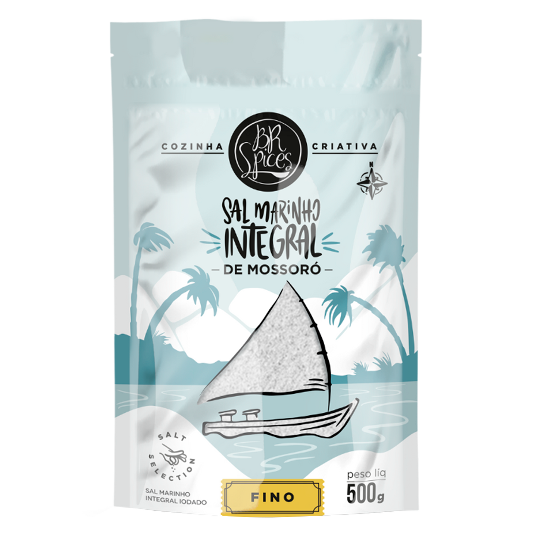 Sal Marinho Fino Integral Salt Selection BR Spices Pouch 500g