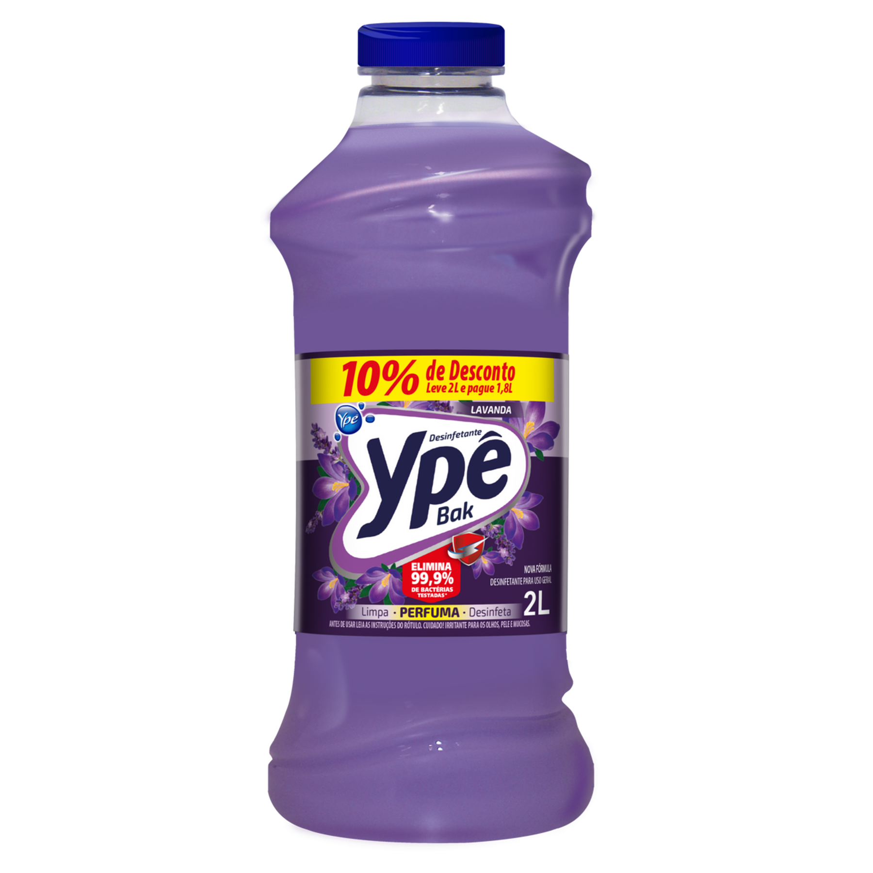 Desinfetante Uso Geral Lavanda Yp&ecirc; Bak Frasco 2l
