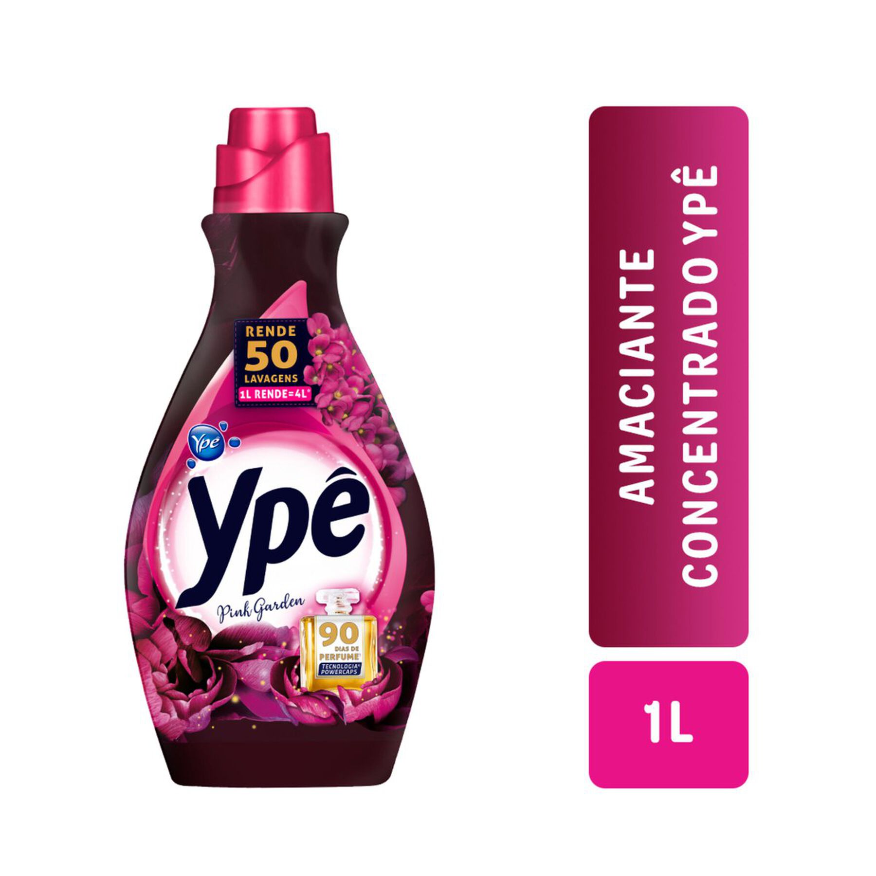 Amaciante de Roupas Concentrado Pink Ypê Frasco 1l