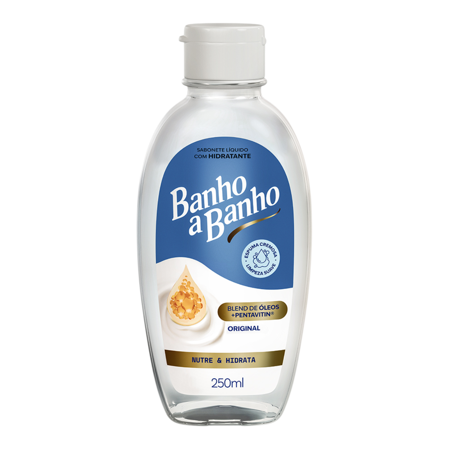 Sabonete L&iacute;quido Hidratante Original Banho a Banho Nutre e Hidrata Frasco 250ml