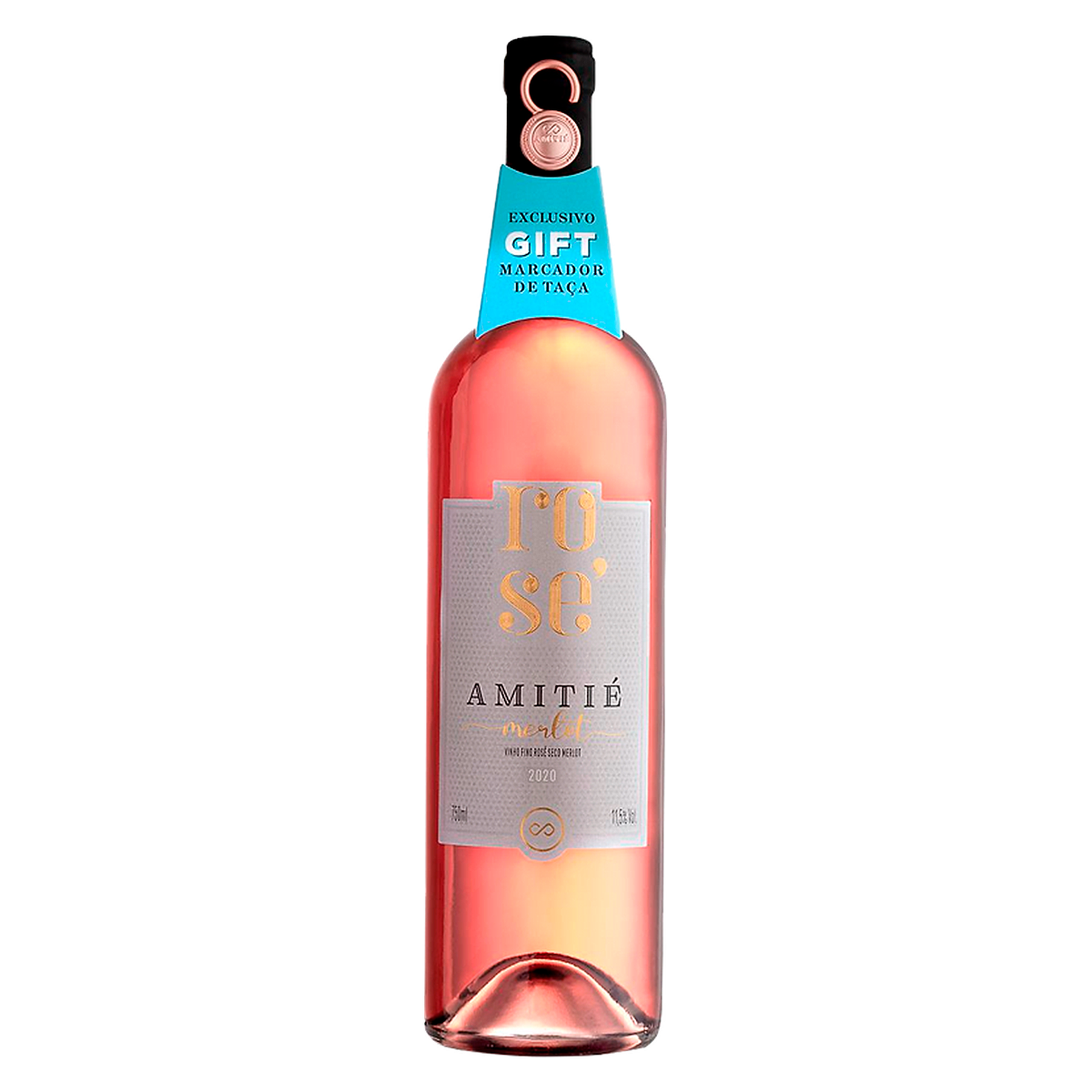 Vinho Rosé Merlot Amitié Garrafa 750ml