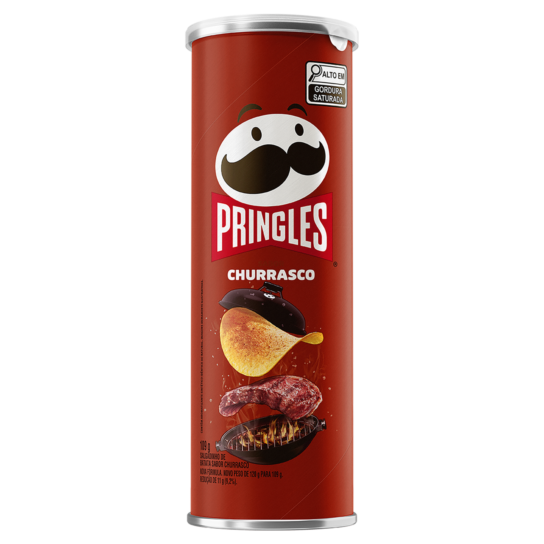 Salgadinho de Batata Churrasco Pringles Tubo 109g