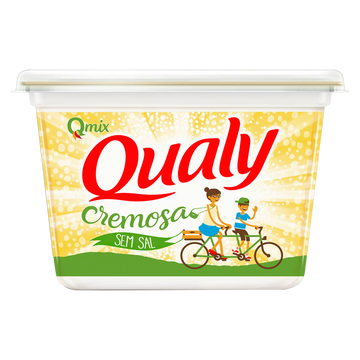 Margarina Cremosa sem Sal Qualy Qmix Pote 500g