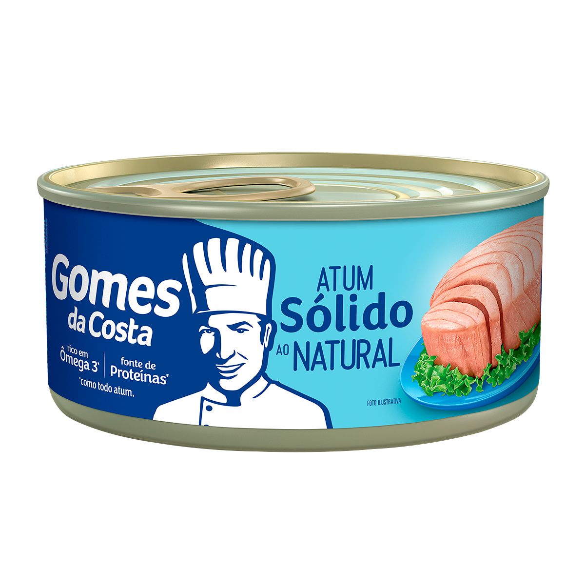 Atum S&oacute;lido ao Natural Gomes da Costa Lata 170g