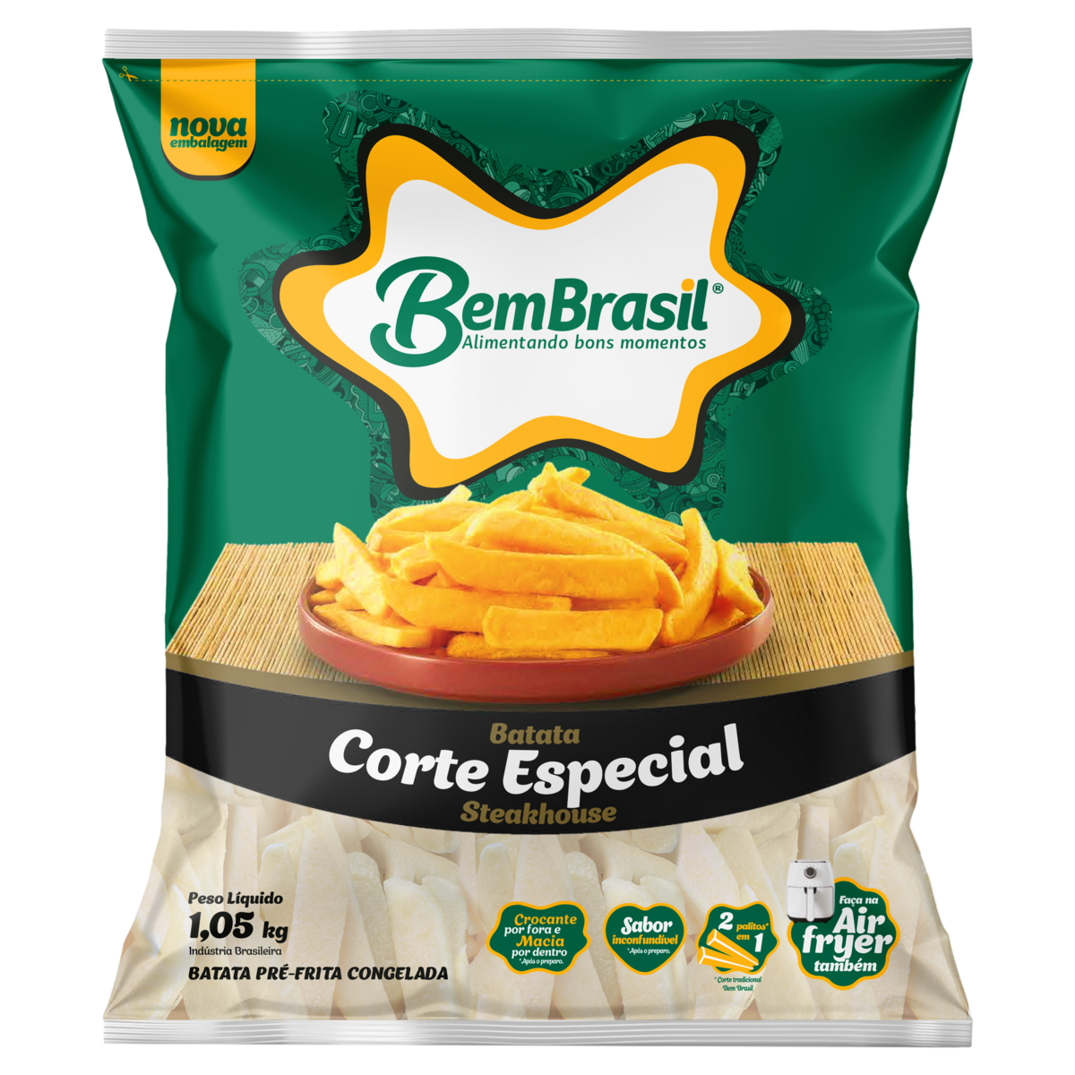 Batata Corte Especial Bem Brasil Pacote 1,05kg