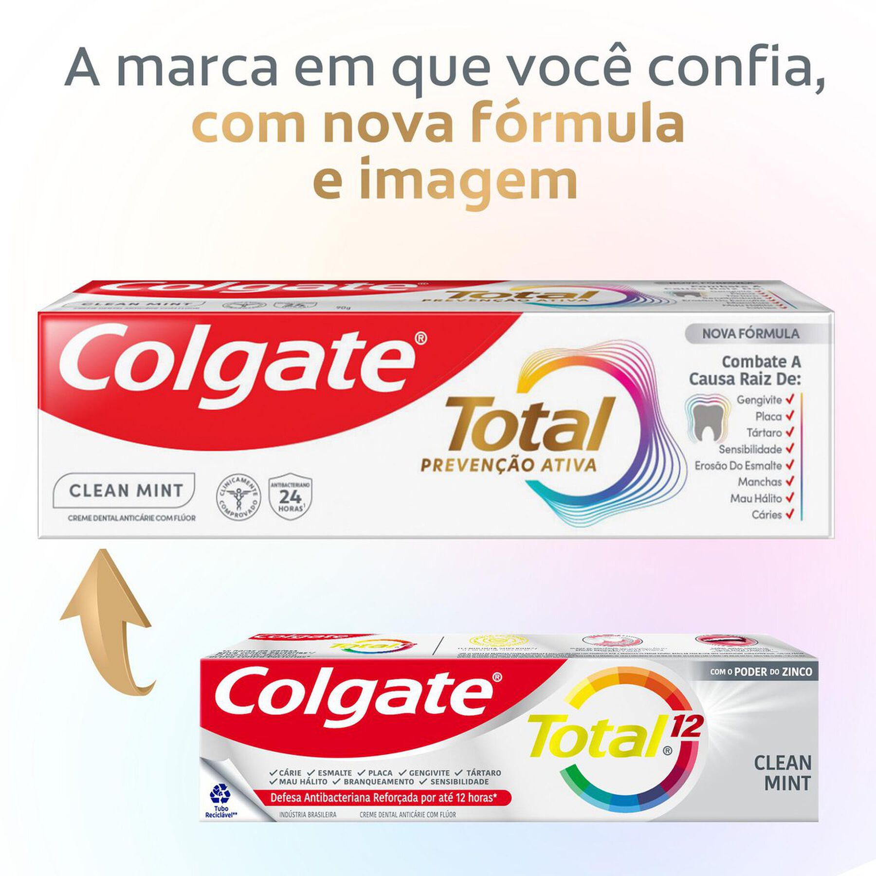 Creme Dental Colgate Total 12 Clean Mint 180g