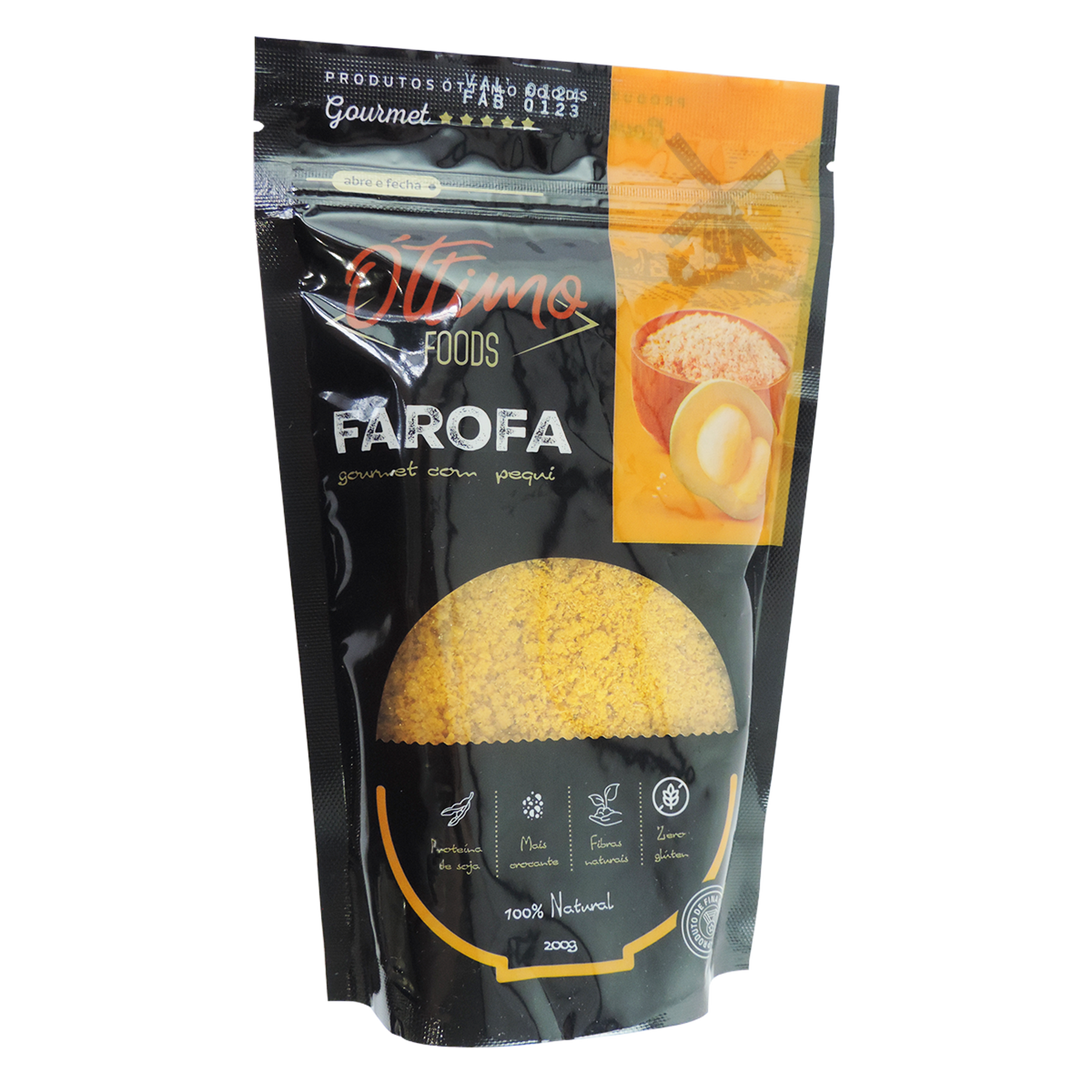 Farofa Gourmet com Pequi Óttimo Foods Pacote 200g