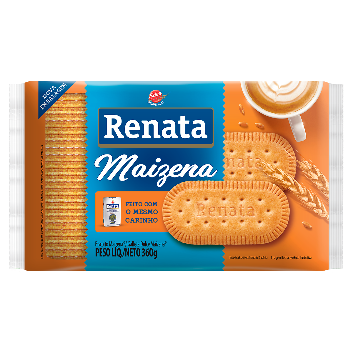 Biscoito Maizena Renata Pacote 360g
