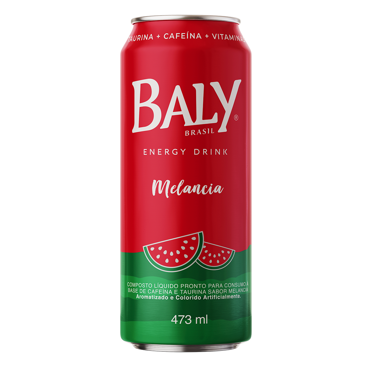 Energ&eacute;tico Melancia Baly Brasil Lata 473ml