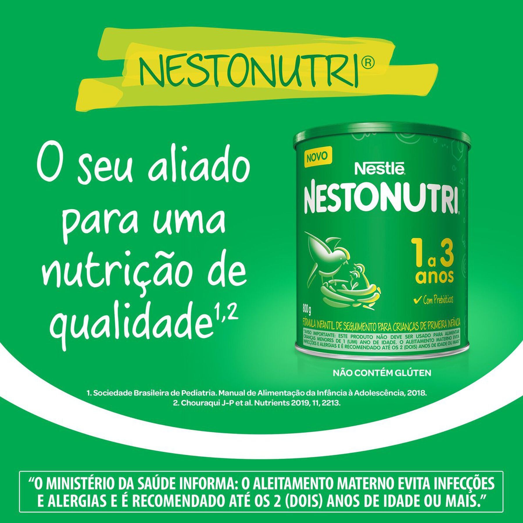 F&oacute;rmula Infantil de Primeira Inf&acirc;ncia Nestonutri 1+ 800g&nbsp;