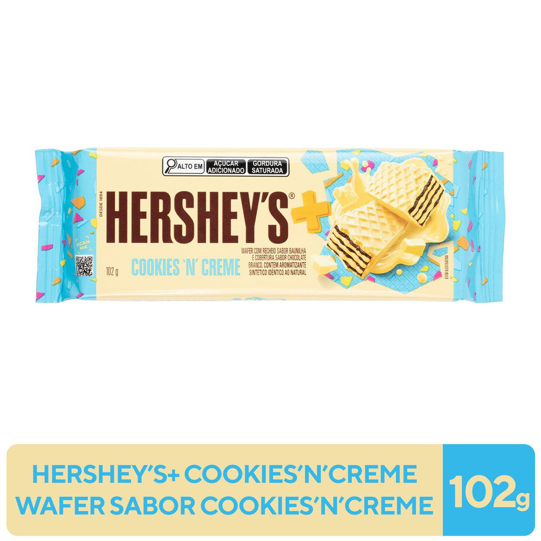 Wafer Cookies 'N' Creme Hershey's Mais 102g