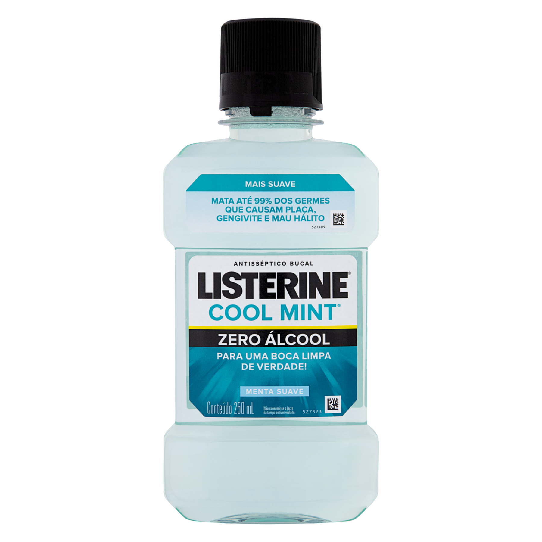 Enxaguante Bucal Antiss&eacute;ptico Zero &Aacute;lcool Menta Suave Listerine Cool Mint Frasco 250ml&nbsp;