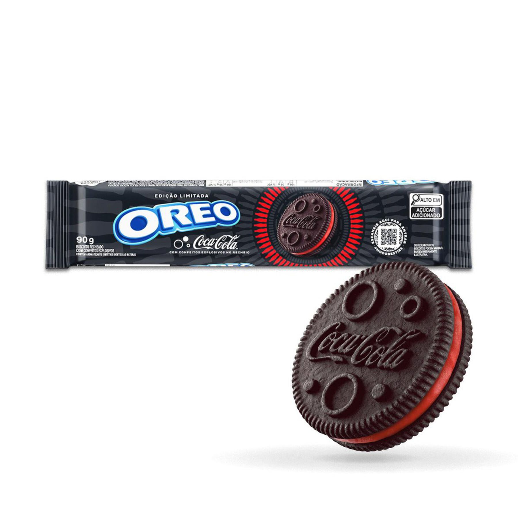 Biscoito Coca-Cola Oreo Pacote 90g