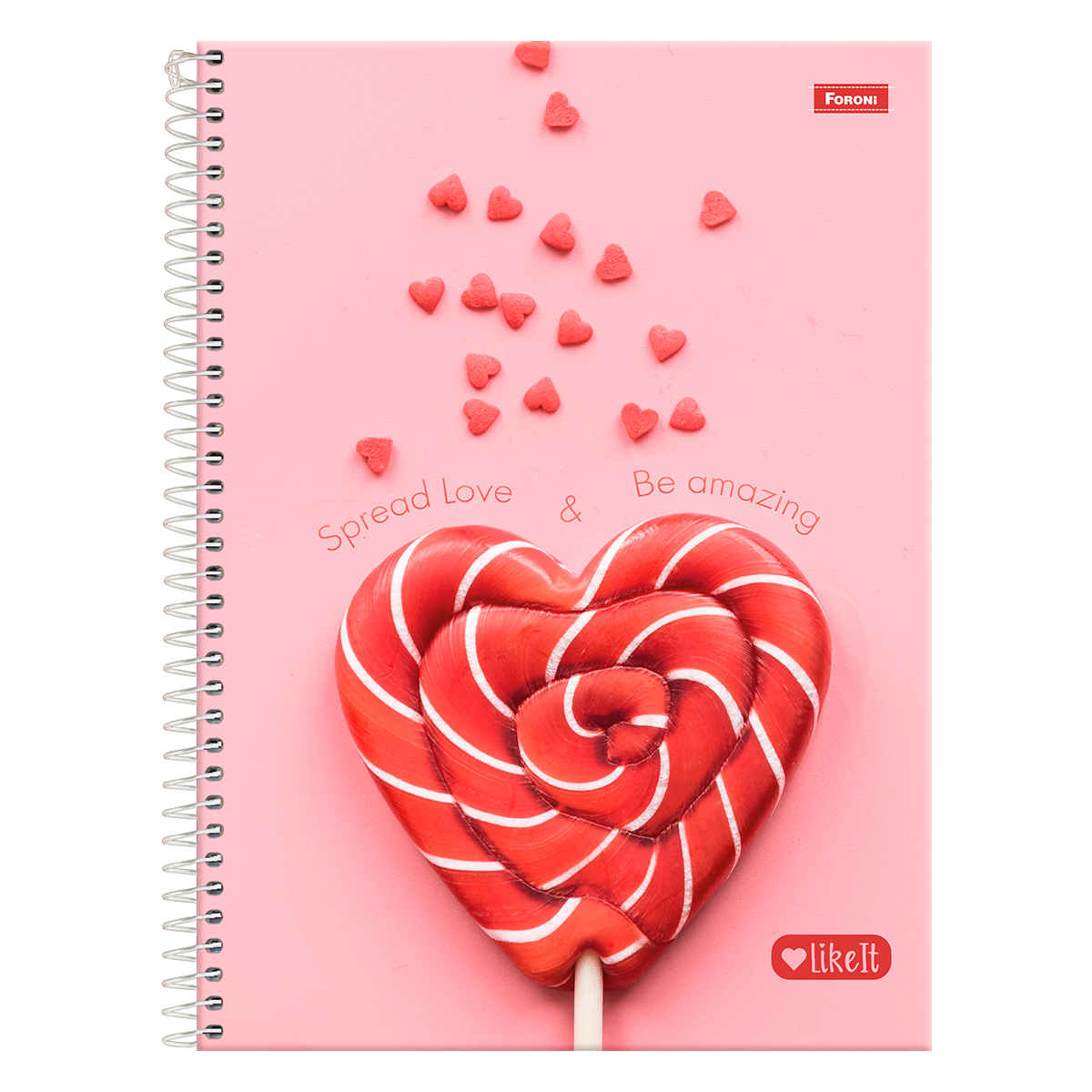 Caderno Universit&aacute;rio Like It Foroni C/80 Folhas