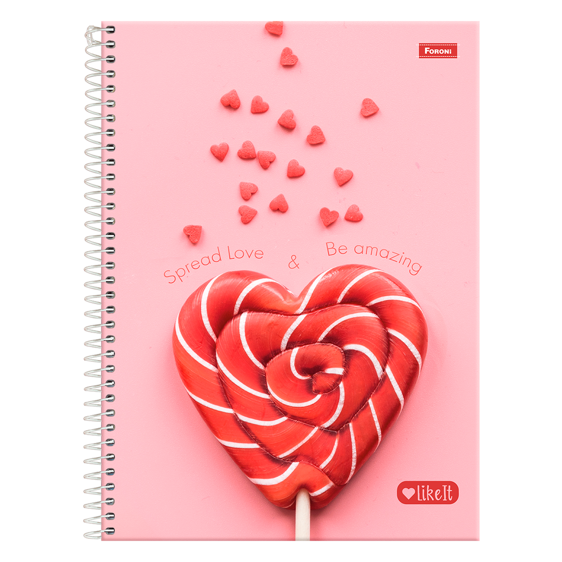 Caderno Universit&aacute;rio Like It Foroni C/80 Folhas