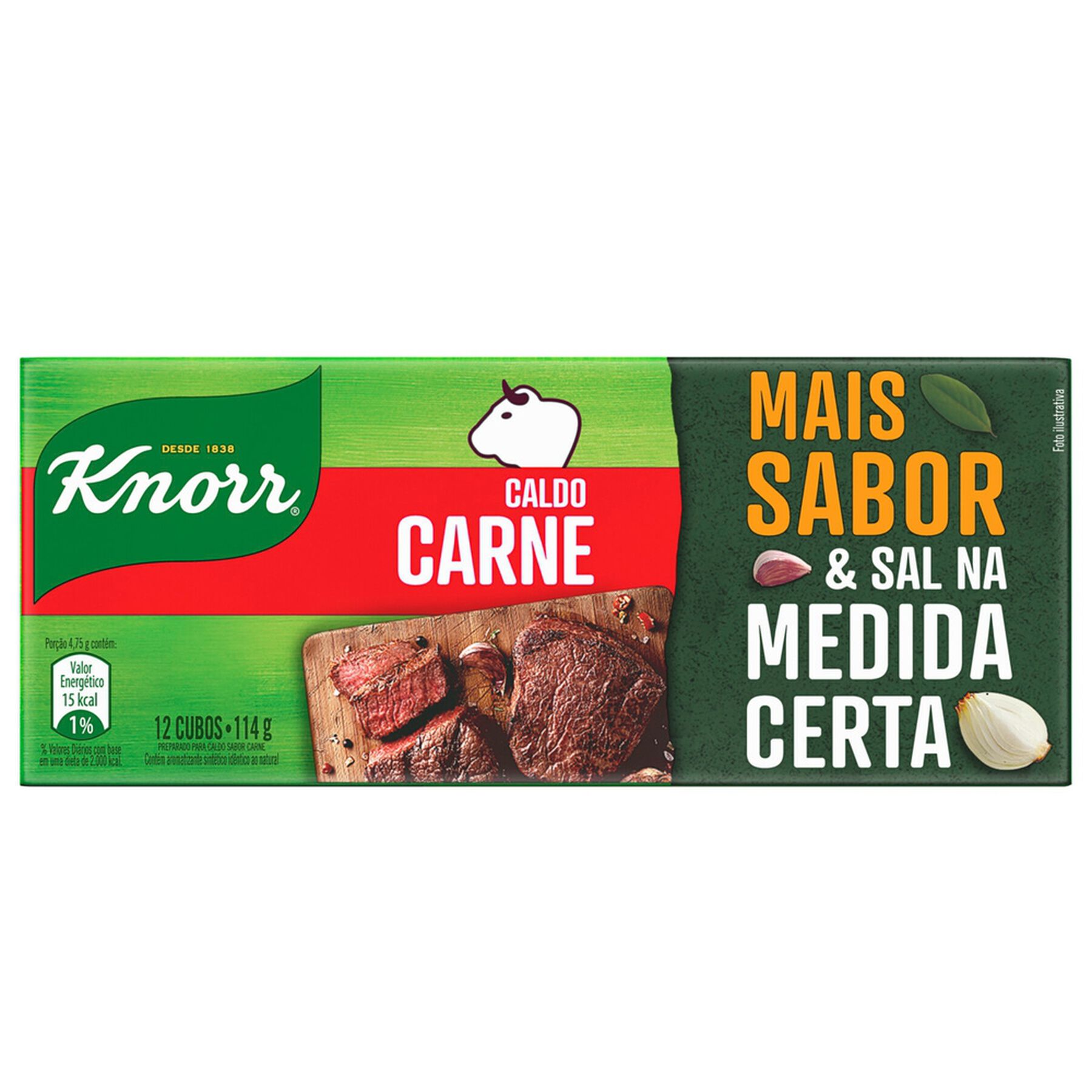 Caldo em Tablete Carne Knorr Caixa 114g 12 Unidades