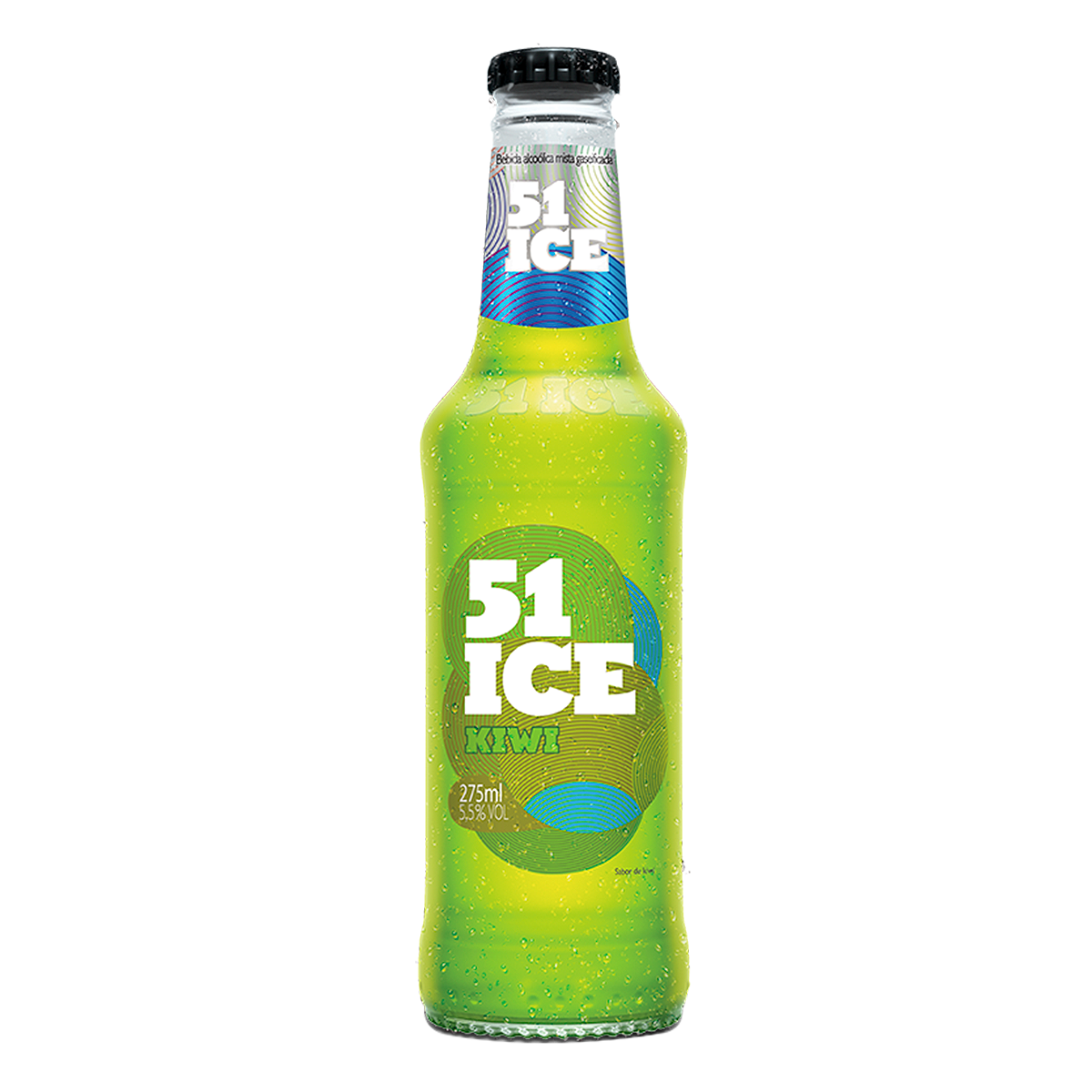 Bebida Mista Alco&oacute;lica Gaseificada Kiwi 51 Ice Garrafa 275ml