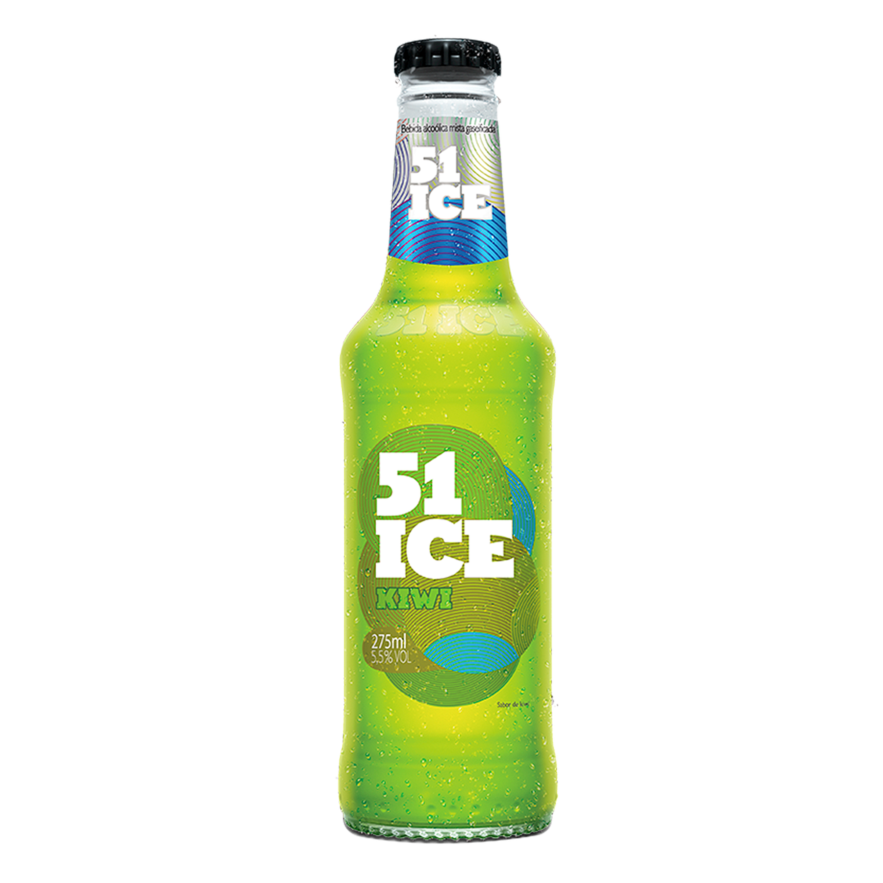 Bebida Mista Alco&oacute;lica Gaseificada Kiwi 51 Ice Garrafa 275ml