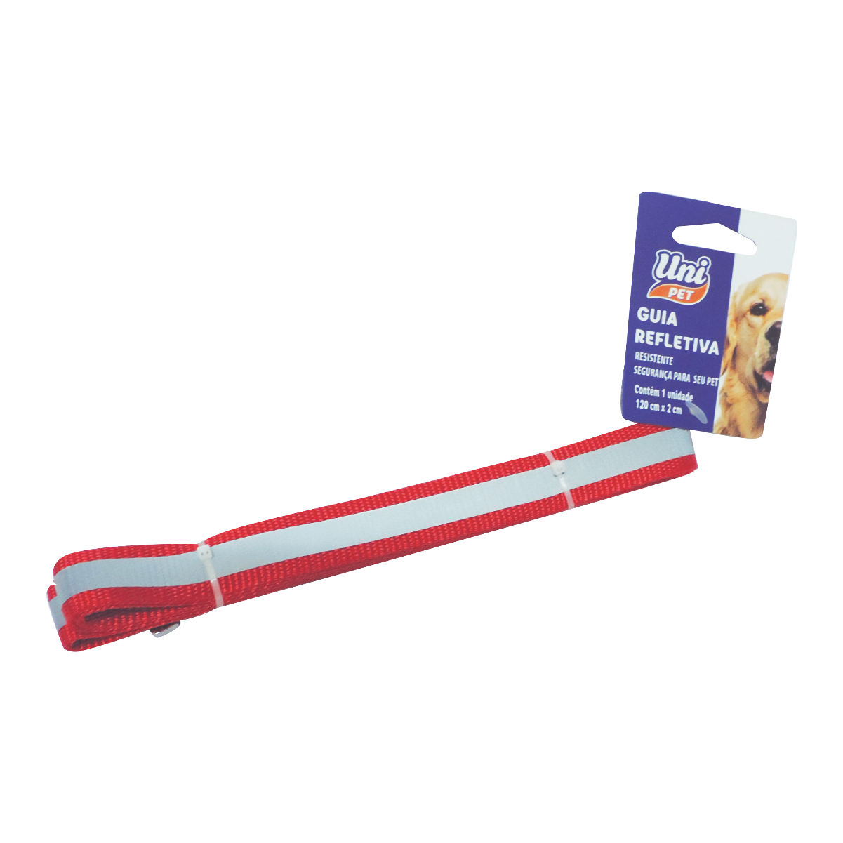 Guia Refletiva Uni Pet 120cm