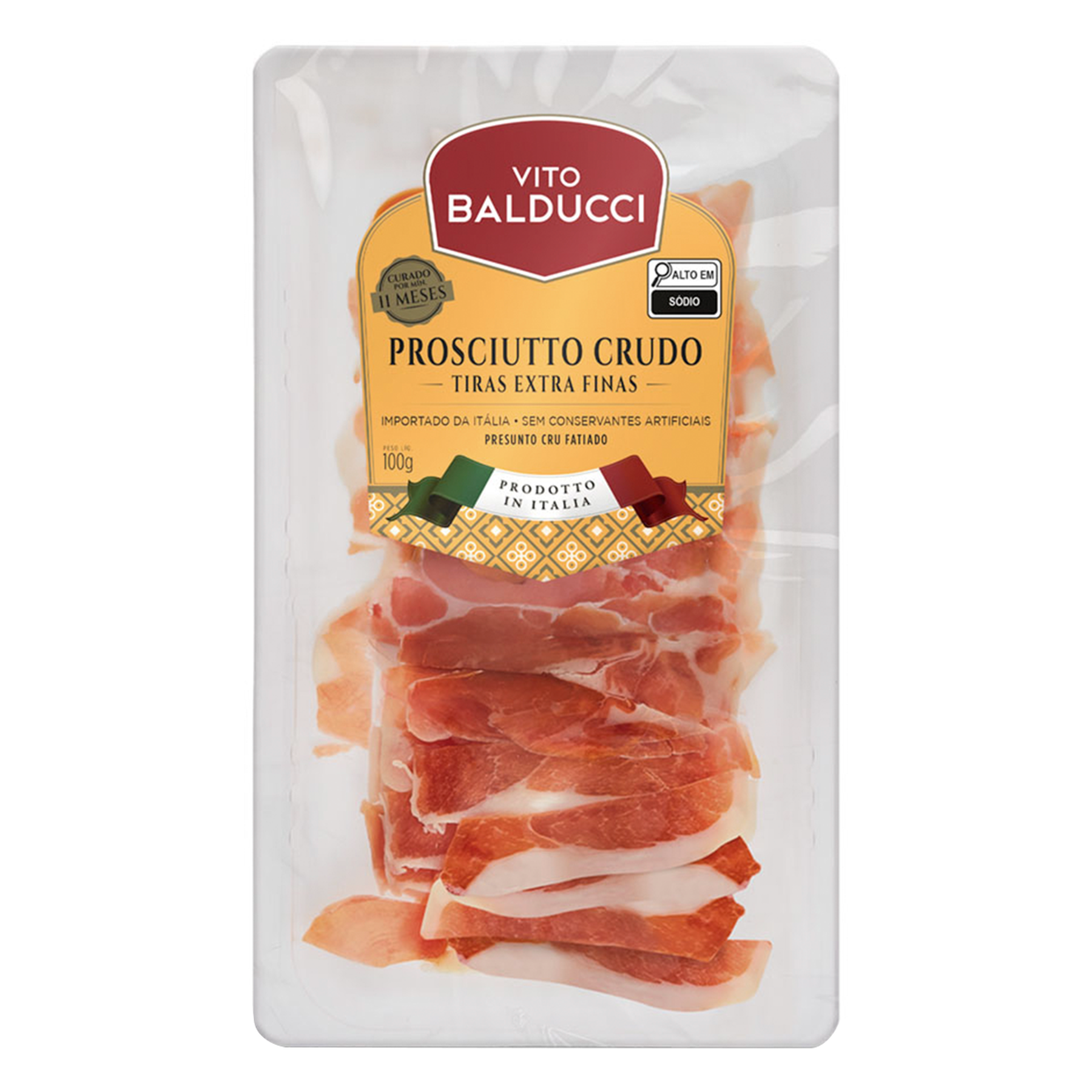 Presunto Cru Fatiado Vito Balducci 100g