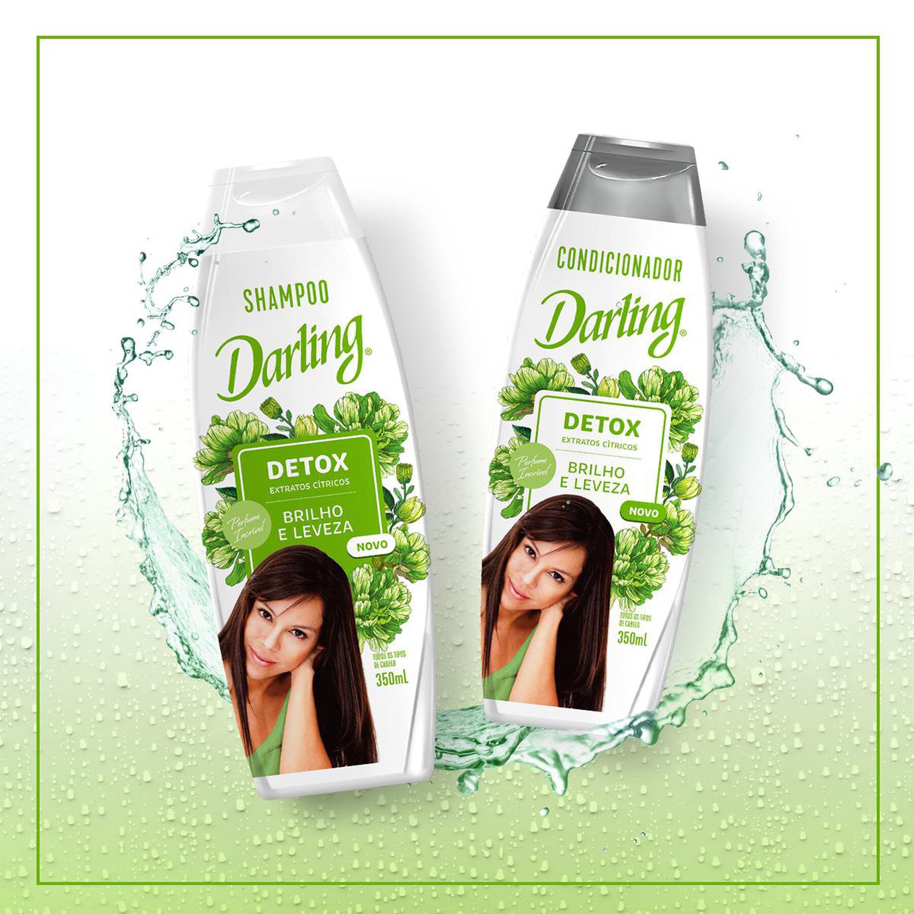 Shampoo Detox Brilho e Leveza Darling Frasco 350ml