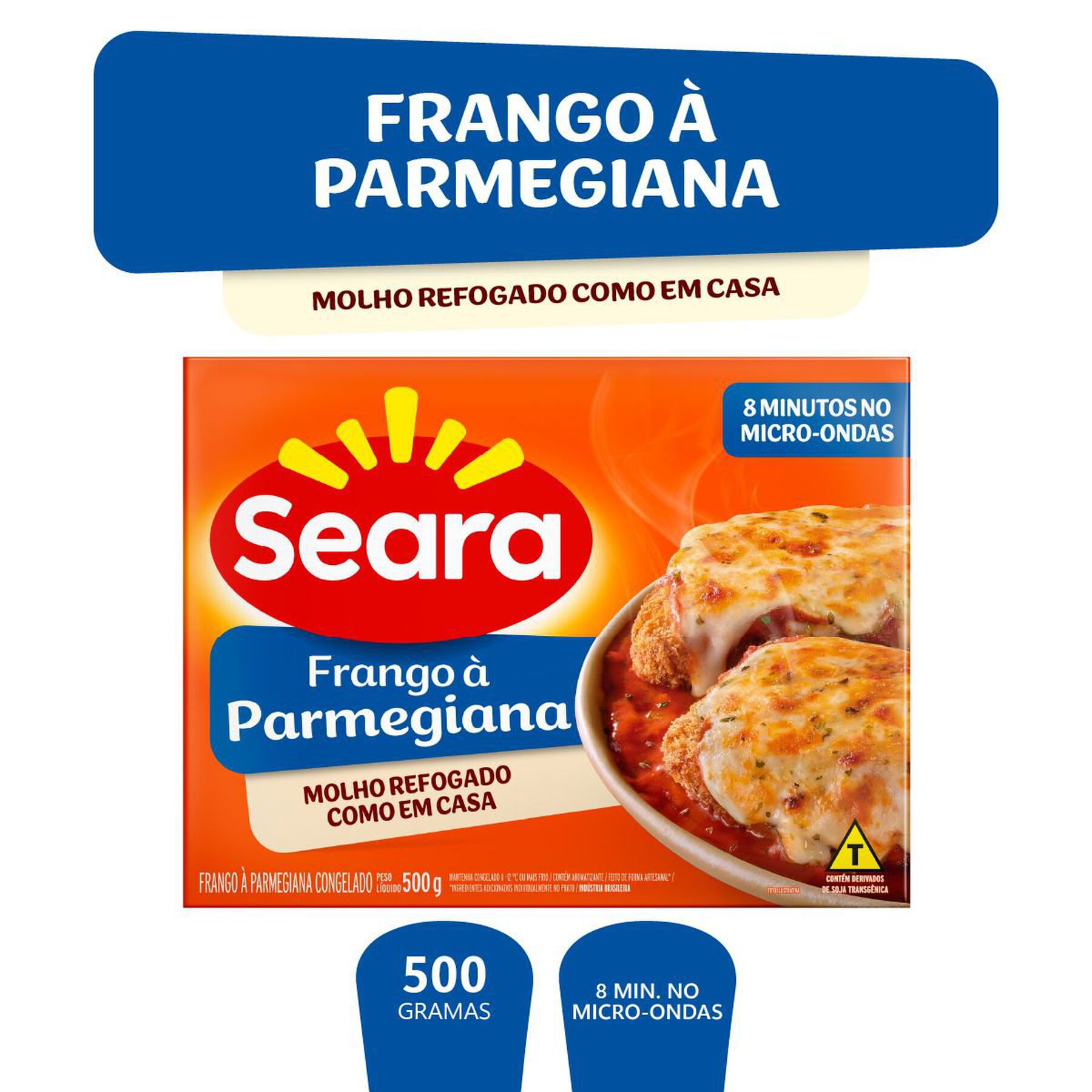 Filé de frango à parmegiana Seara 500g