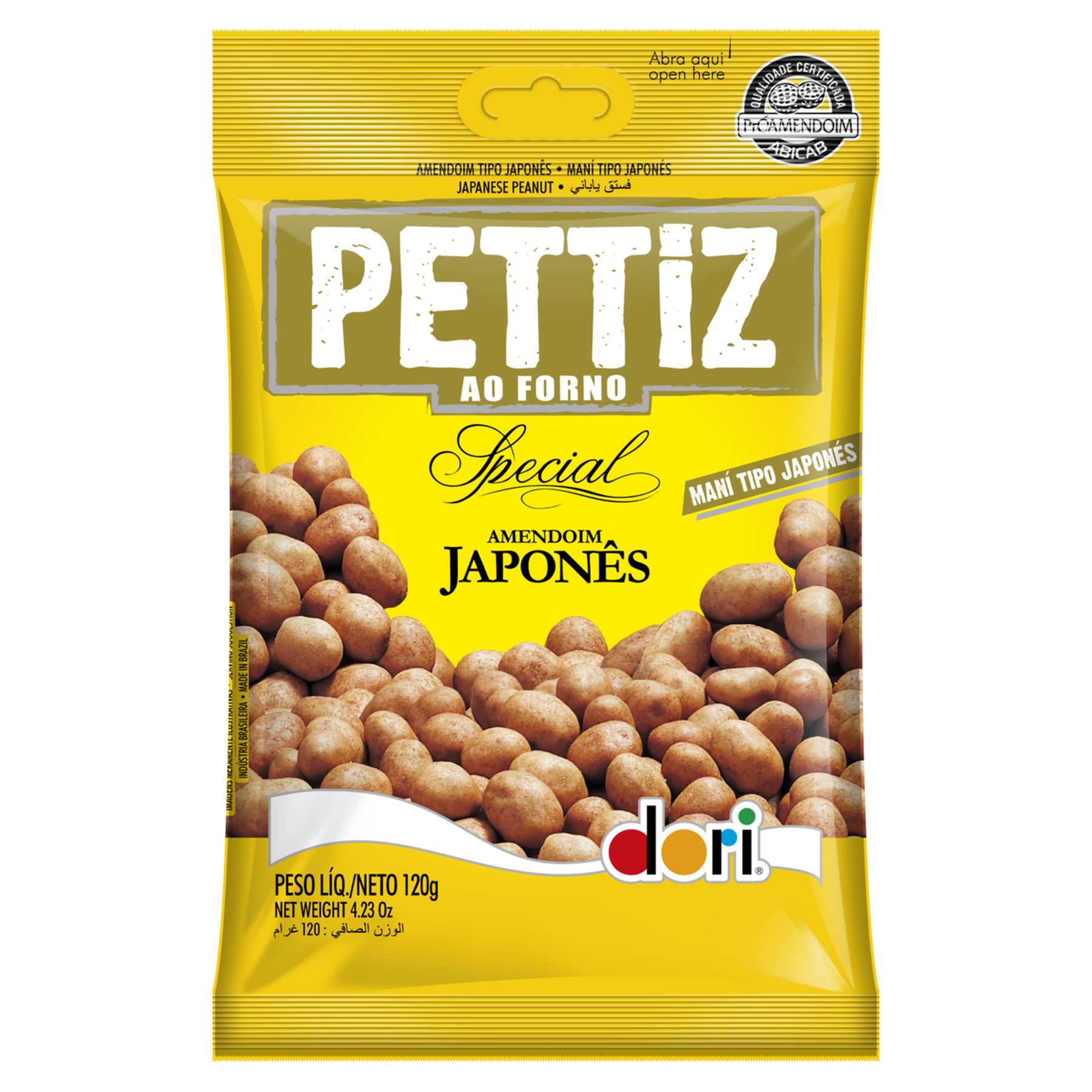 Amendoim Japonês Pettiz Special Dori Pacote 120g 