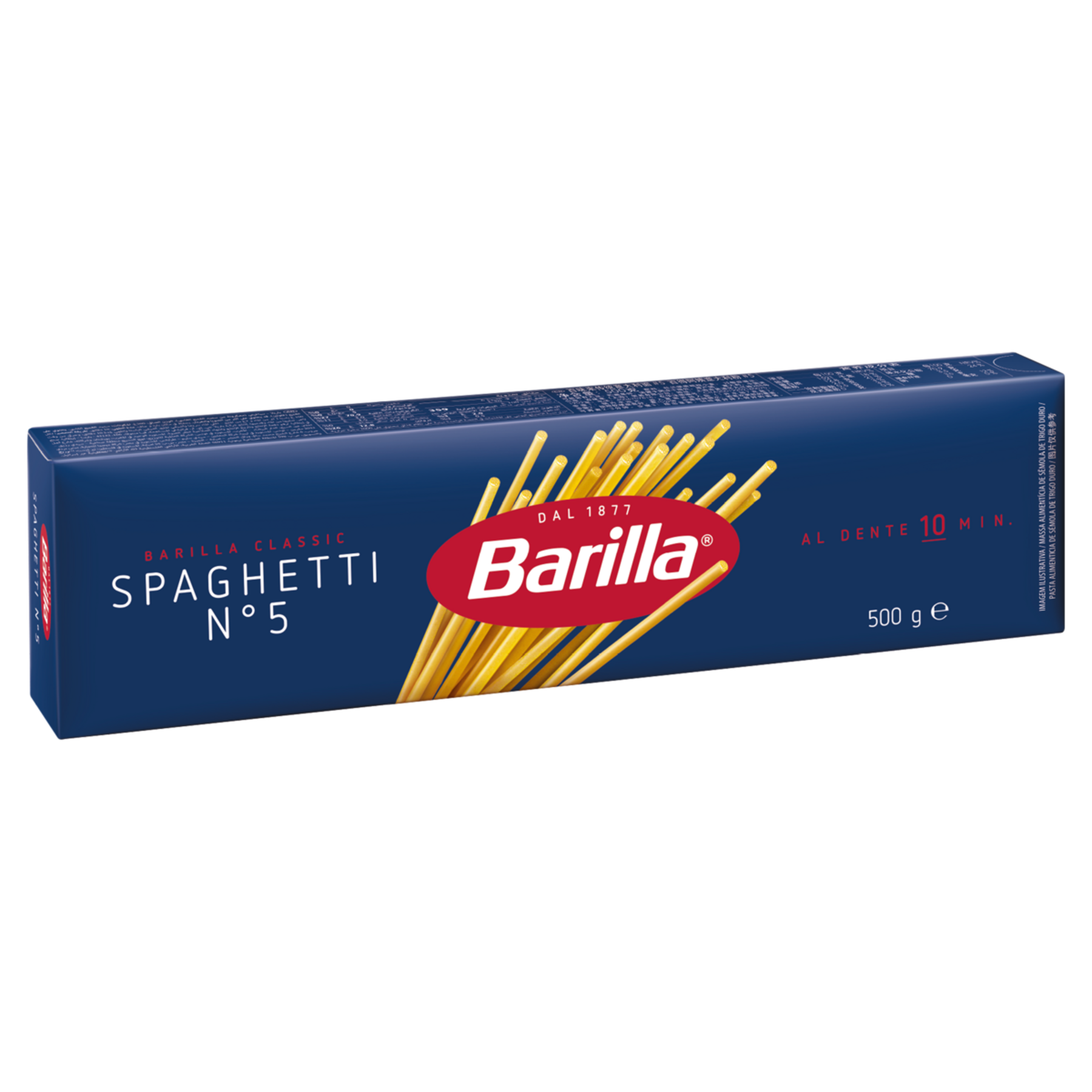 Macarrão de Sêmola de Trigo Duro Spaghetti 5 Barilla Classic Caixa 500g