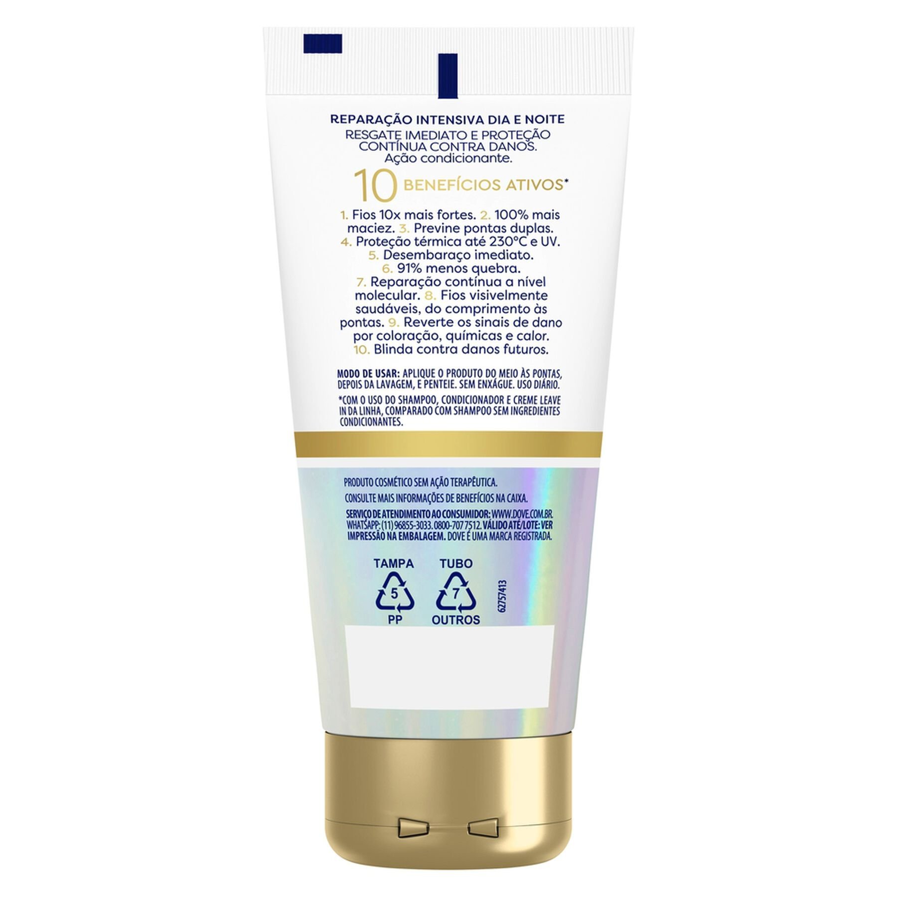 Creme Leave In Bond Intense Repair Dove Caixa 50ml
