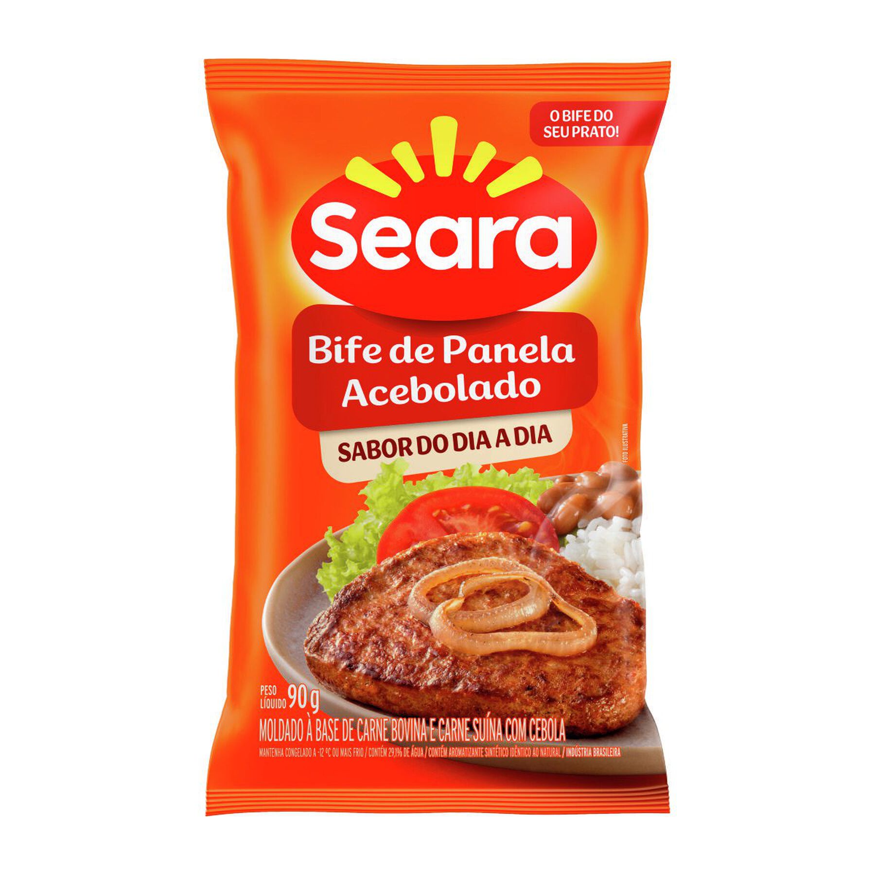 Bife de panela acebolado Seara 90g