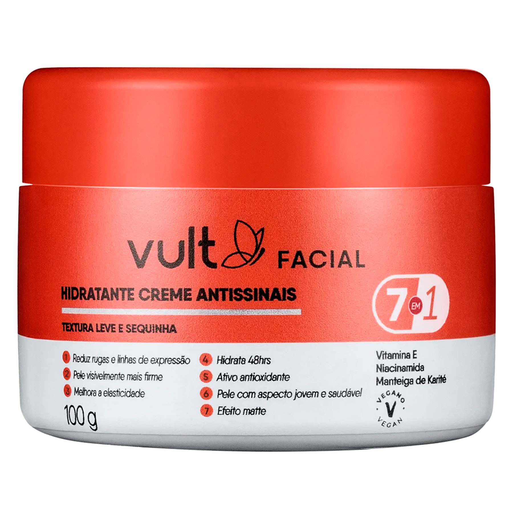 Creme Hidratante Facial Care Antissinais Vult 100g