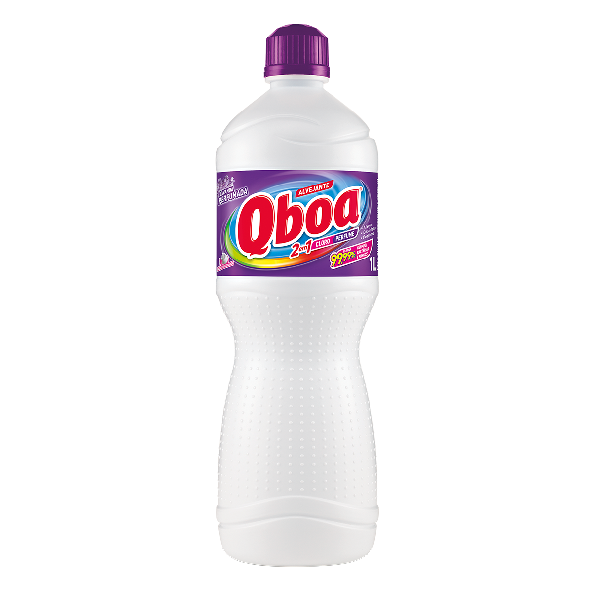 Alvejante Multiuso com Cloro Lavanda Qboa Frasco 1l&nbsp;