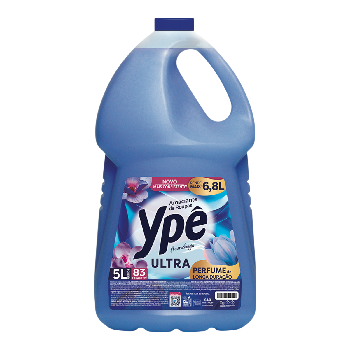 Amaciante de Roupa Aconchego Yp&ecirc; Ultra Gal&atilde;o 5l