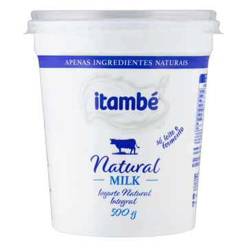 Iogurte Integral Natural Itambé Milk Pote 500g
