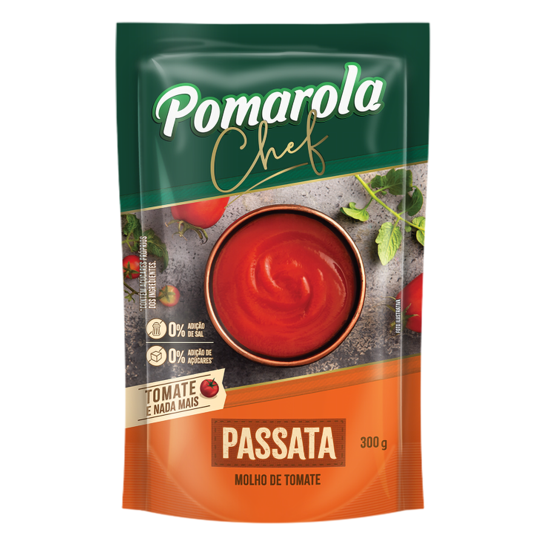 Molho de Tomate Passata Pomarola Chef Sachê 300g