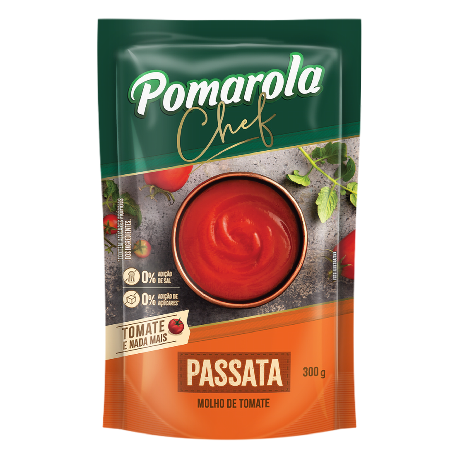 Molho de Tomate Passata Pomarola Chef Sach&ecirc; 300g