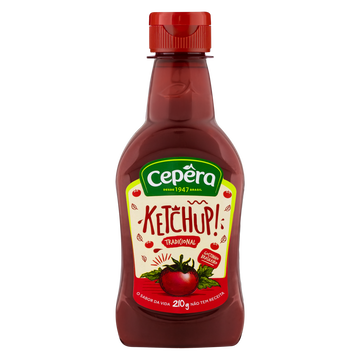 Ketchup Tradicional Cepêra Squeeze 210g