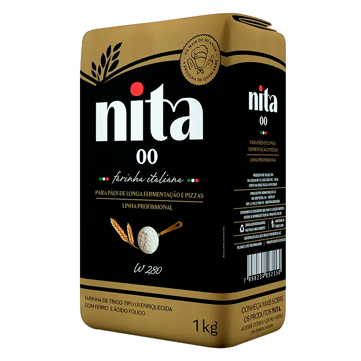 Farinha de Trigo Italiana Profissional Nita 00 Pacote 1kg