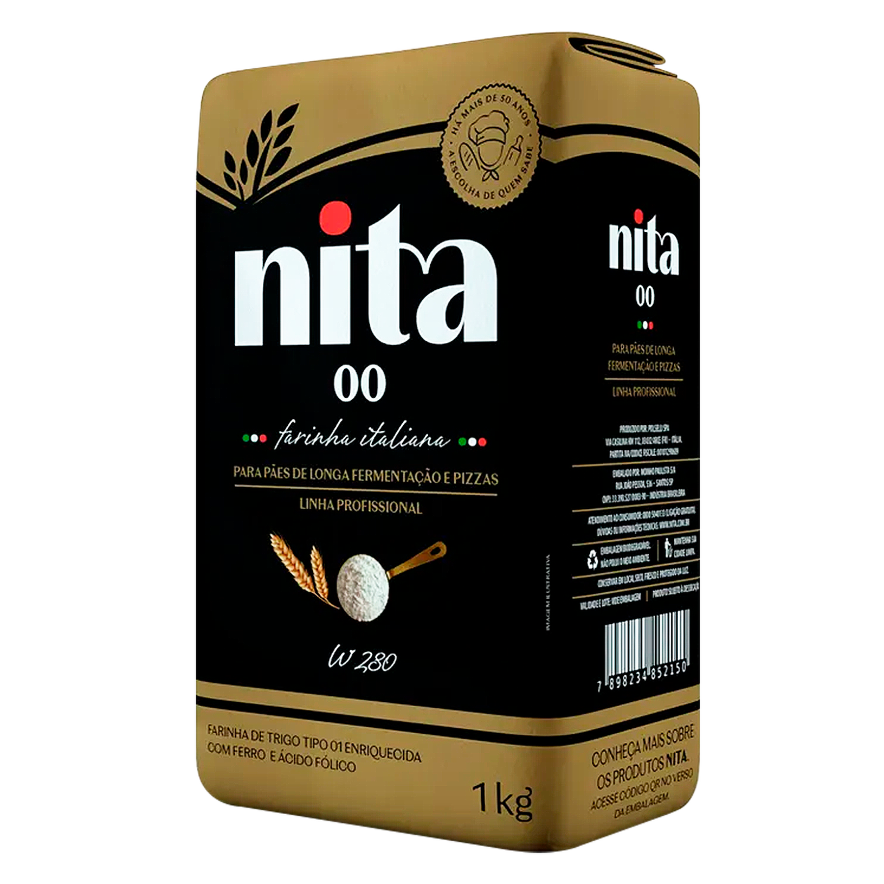 Farinha de Trigo Italiana Profissional Nita 00 Pacote 1kg